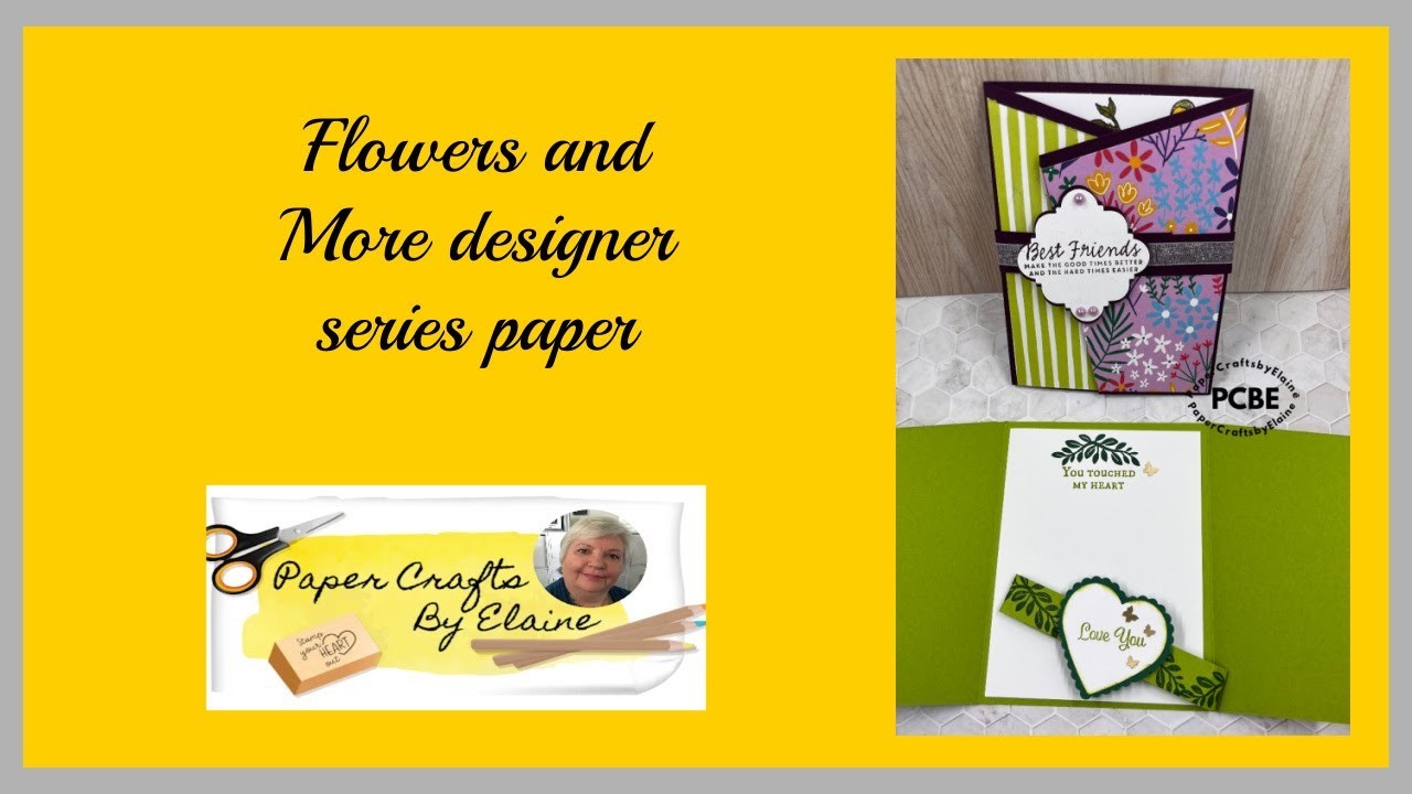 Flowers & More designer series paper from Stampin Up