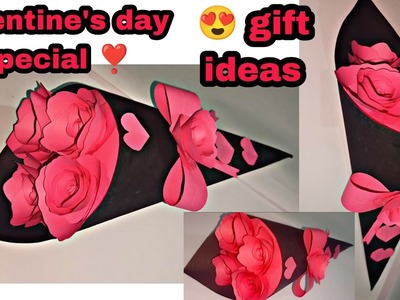 Gift ideas. valentine's day special. diy paper flowers Bouquet. Rose making crafts