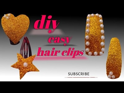 Hair clip making video. diy hair clips. easy hair clip making ideas. hair clips. hair clip video
