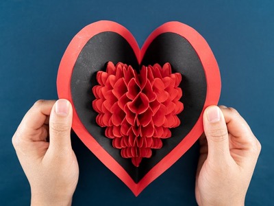Heart Pop up Card - Valentine's Day Card - DIY Pop up card - Paper Crafts
