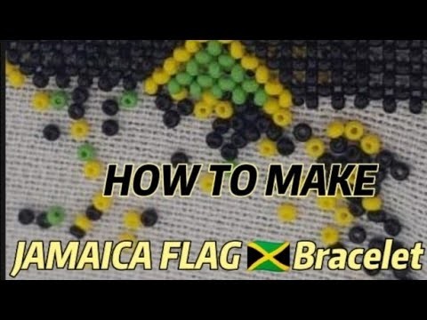 HOW TO MAKE A JAMAICAN???????? FLAG BRACELET|TUTORIAL|BEADWORK
