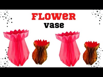 How To Make A Paper Flowers Vase - DIY Simple Paper Crafts
