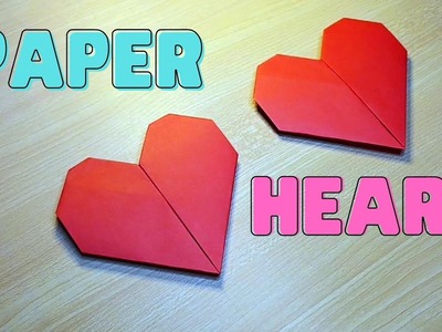 How To Make A Paper Heart - Origami. For Valentines Day. Mothers Day