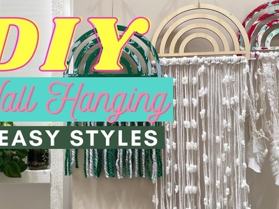 How to make an Easy DIY Wall Hanging. 3 Simple styles - Boho, Eclectic, Dark Academia. Home Decor