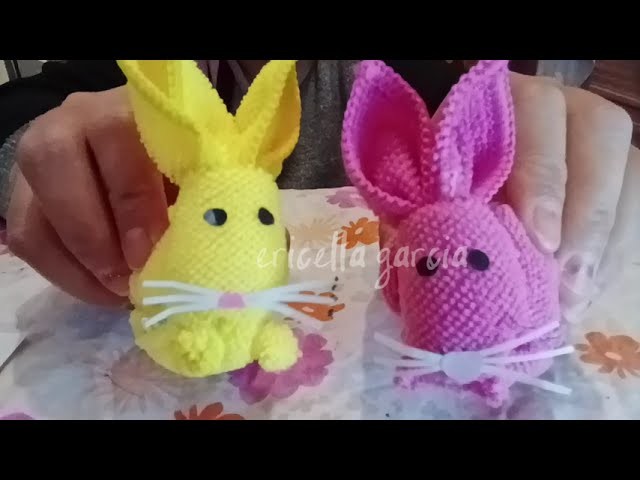 How to make cute bunny ????with towel and paper. DIY DECORATIONS #diy #craft #rabbit #decoration