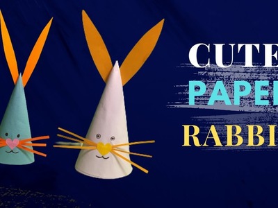 How to make cute paper rabbit. Origami paper crafts. @bkcrafts2553