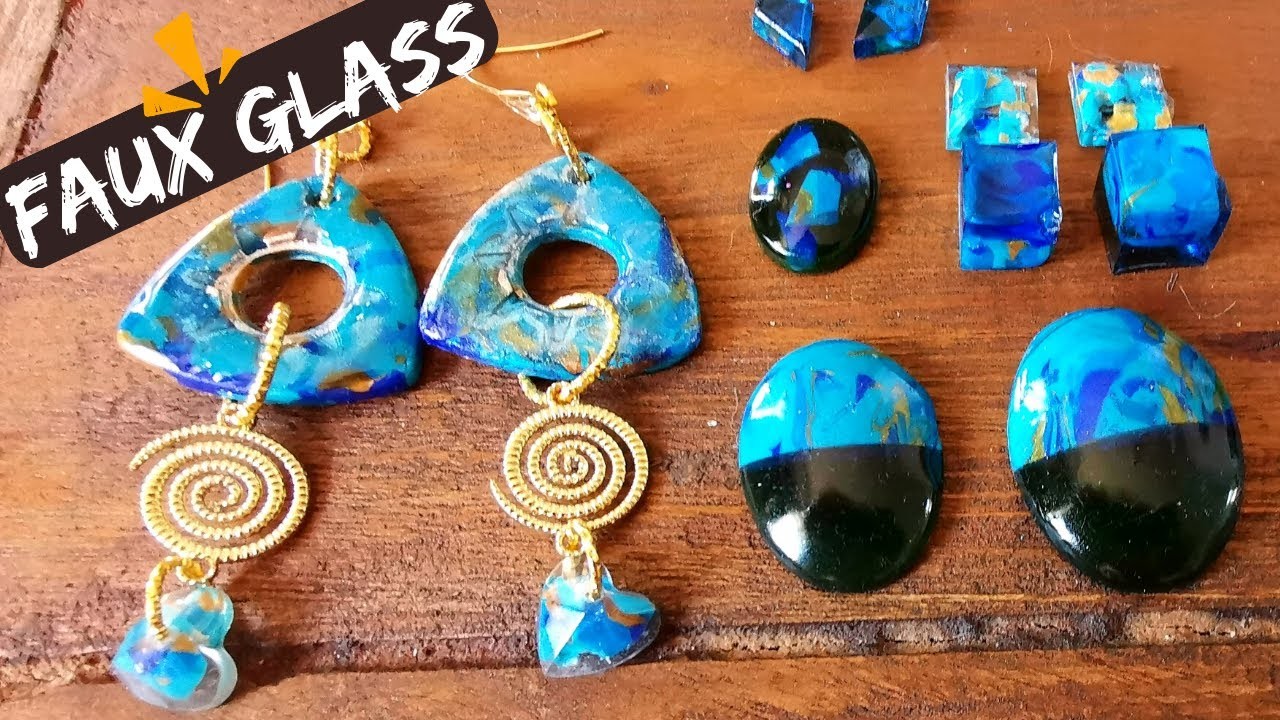 How to make INCREDIBLY realistic FAUX GLASS with polymer clay (with Craspire.com supplies)