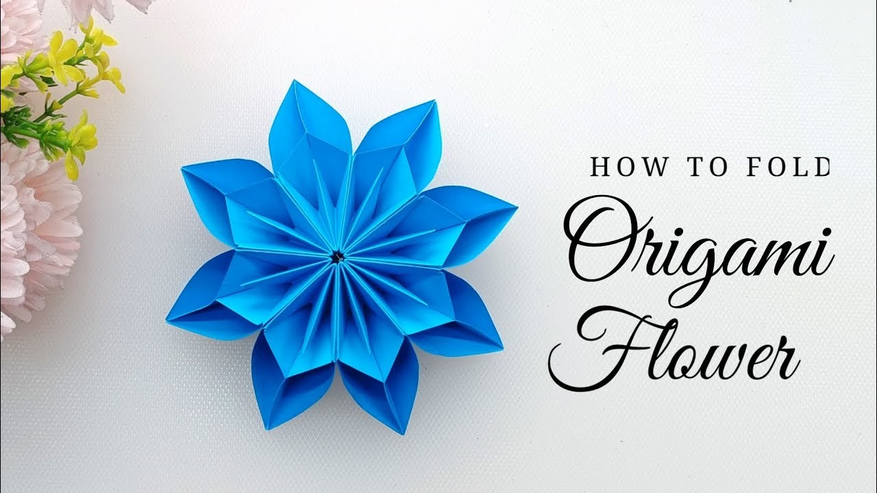 How to make Origami Paper flower | Easy Origami Paper Flower | DIY Paper Craft