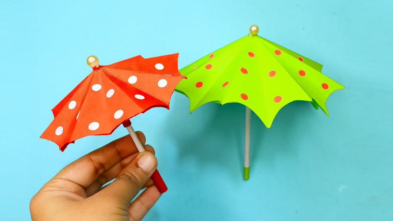 How to make origami umbrella | origami |paper craft | origami paper craft | easy origami | paper diy