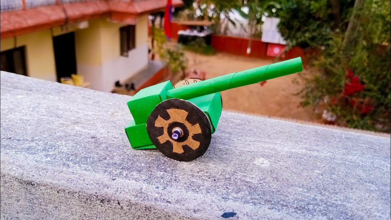 How to Make Paper Cannon || Paper Cannon Easy || DIY toys