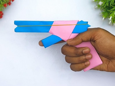 How to Make Paper Toy Gun That Go Very Fast | Easy Paper Toy Ideas | DIY Rubber Band Crafts