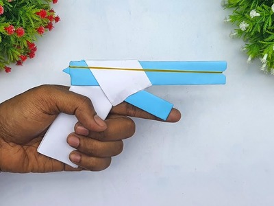How to Make Paper Toy Gun That Go Very Fast | DIY Rubber Band Crafts | Easy Paper Toy Ideas