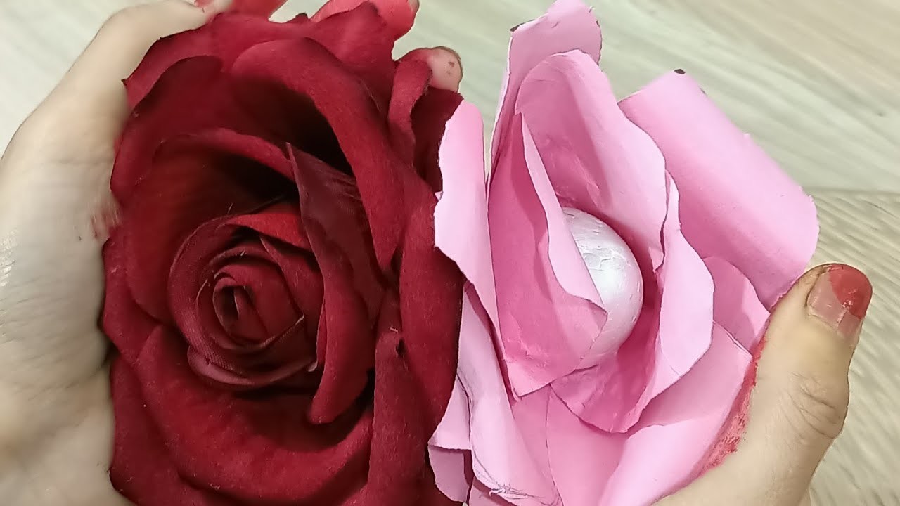 how-to-make-realistic-easy-paper-roses-paper-flower-diy-rose-flower