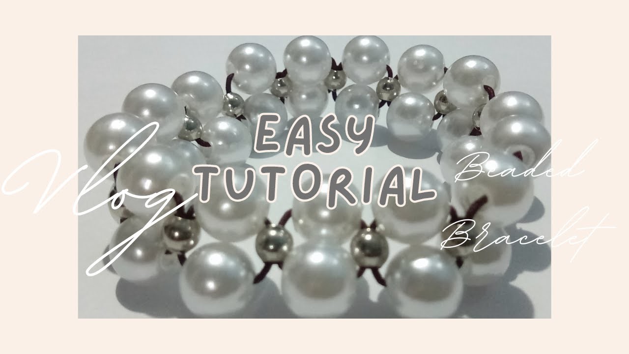 How to make Simple DIY Beaded Bracelet II Easy Tutorial II Coookie_Ash