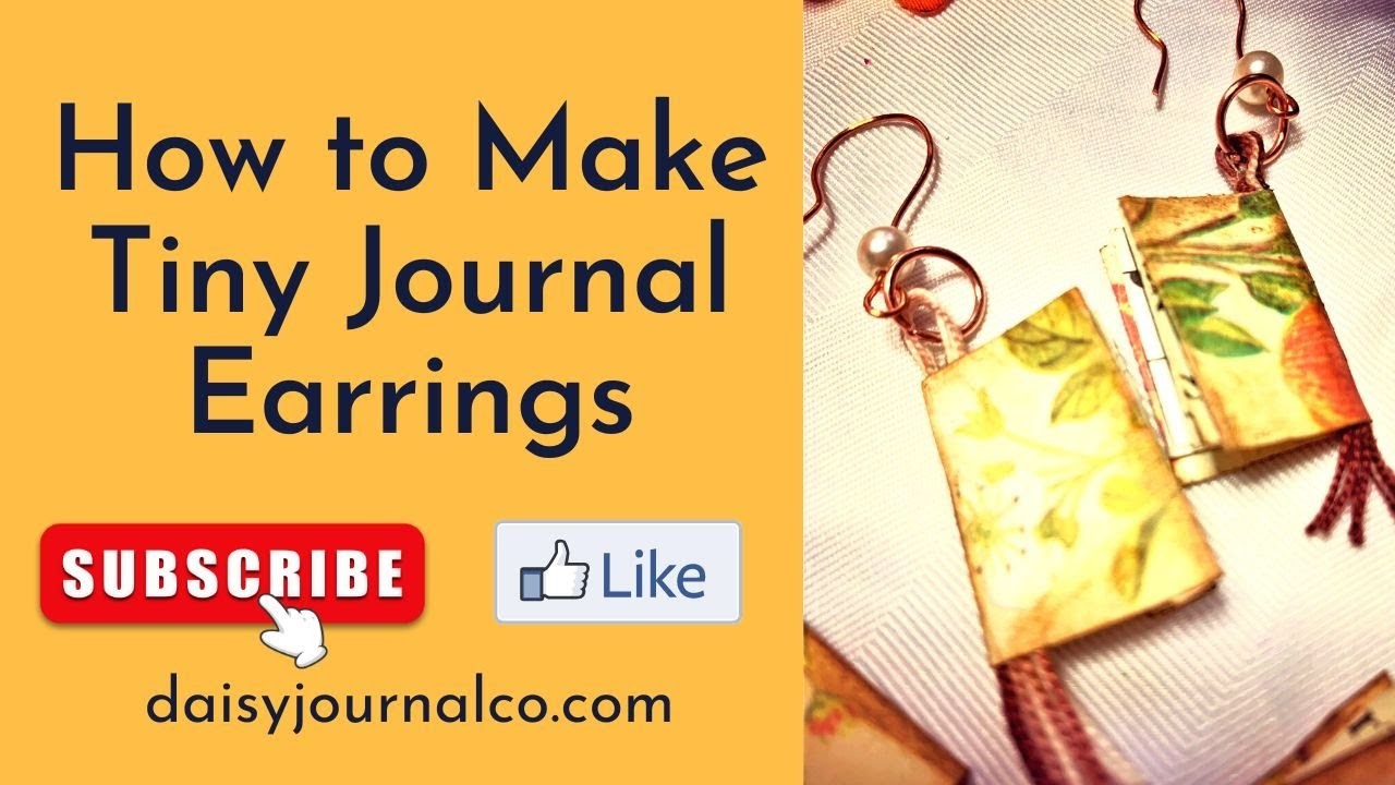 How to Make Tiny Journal Earrings