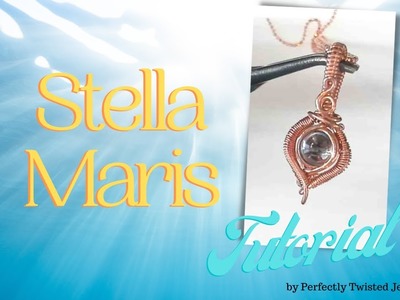 Make a Mini Aquamarine Pendant!  Stella - Easy Cute STEP BY STEP Wire Wrapped Small Cabochon Pendant