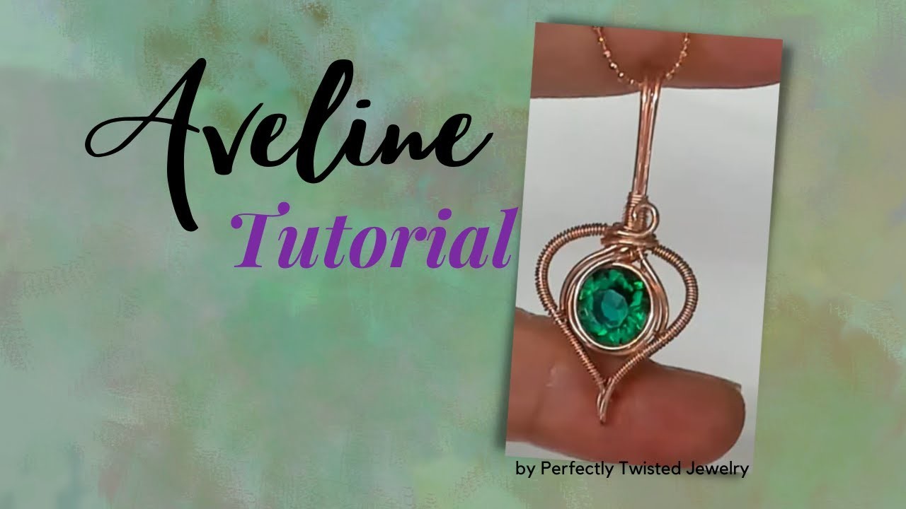 Make this Mini Pendant! Avaline, Everything is Green, Wire Wrapped Mini Pendant