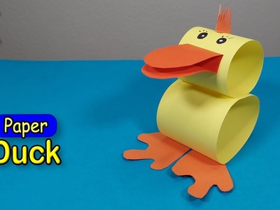 Paper DUCK | Moving toy | DIY | How to make paper duck easy | Fold tutorial
