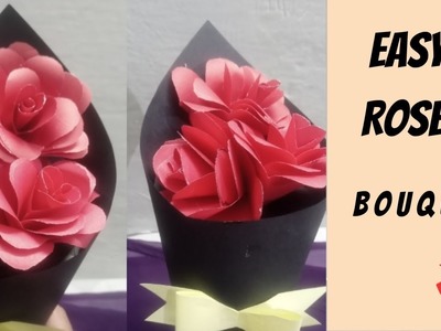 Paper flower bouquet |DIY  Paper rose bouquet|#gifts