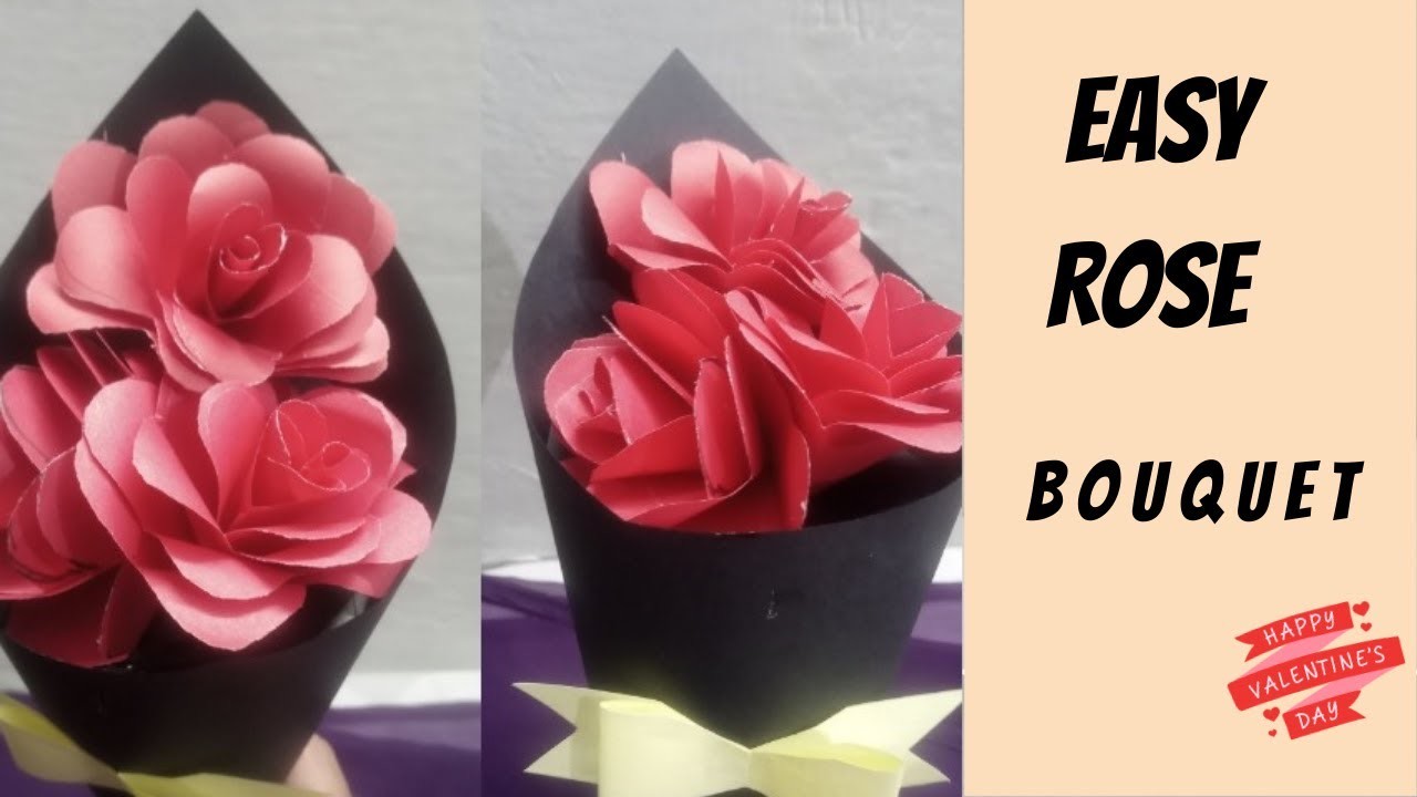 Paper flower bouquet |DIY  Paper rose bouquet|#gifts