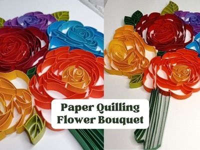 PAPER QUILLING FLOWER BOUQUET | DIY VALENTINE'S GIFT IDEAS | HANDMADE ????