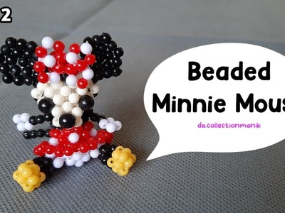 PART 2 Tutorial Gantungan Kunci Manik Manik Minnie Mouse. DIY. How To Make Minnie Beads Keychain