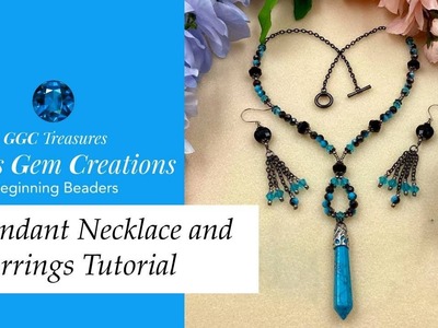 Pendant Necklace and Earrings Tutorial