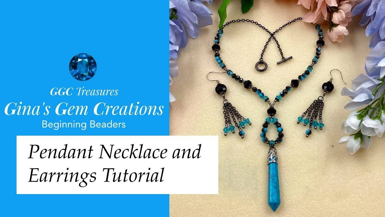 Pendant Necklace and Earrings Tutorial