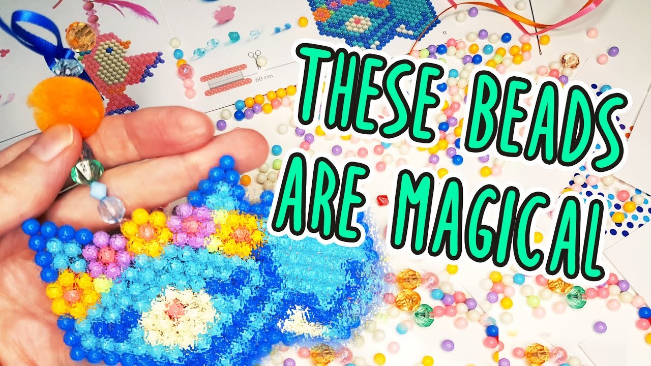 Satisfying Craft Video - ASMR (no talking, no music) -  Making a Pendant with Magic Beads