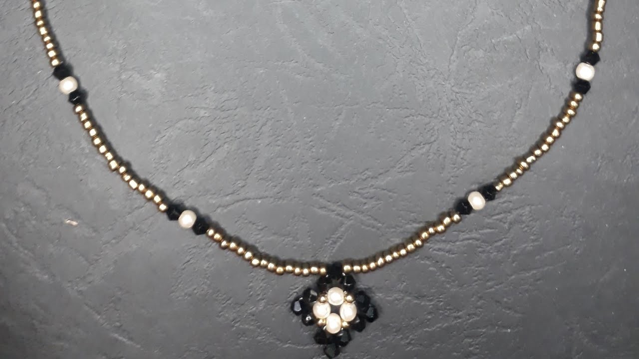 Simple and Easy Beaded Necklace. How to make Beaded Necklace