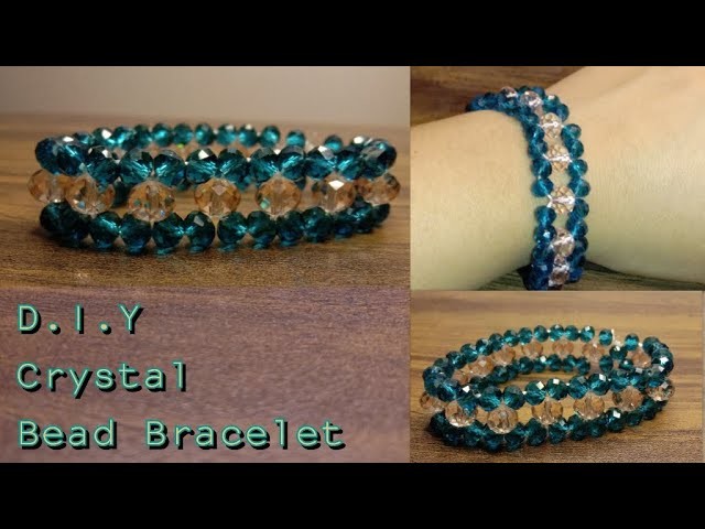 Simple Fancy Crystal Bead Bracelet