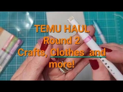 TEMU Haul. . Round 2. Crafts, clothes, and more, oh my!