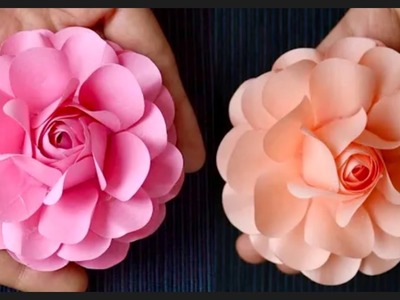 របៀបធ្វើផ្កាក្រដាស់.How To Make Easy And Beautiful PAPER FLOWERS. DIY PAPER FLOWER. Paper Craft.